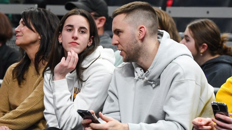 Caitlin Clark and boyfriend raise eyebrows with kiss at WNBA All-Star festivities