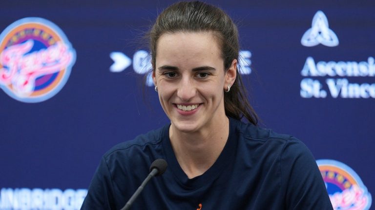 Caitlin Clark breathes sigh of relief as she starts game vs Wings with 3-pointer