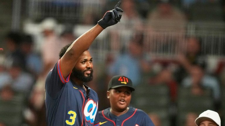 Rays slugger Junior Caminero watches as outfield ballboy robs home run during derby