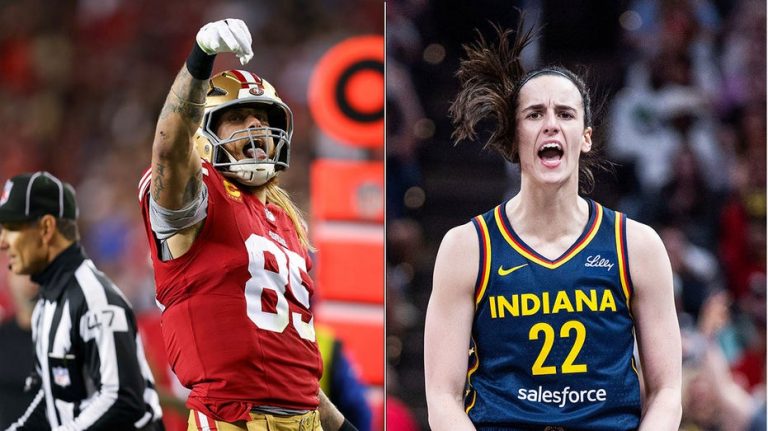 George Kittle calls fellow Iowa alum Caitlin Clark 'a dog' with the 'highest grace' in handling WNBA treatment