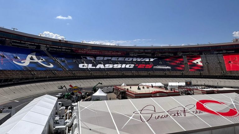 Bristol Motor Speedway ready for Atlanta Braves, Cincinnati Reds MLB showdown inside the 'Colosseum'