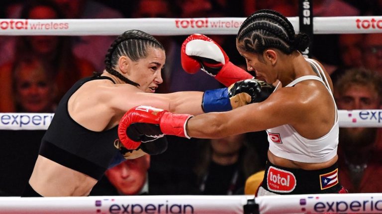 Jake Paul's partner discusses possibility of signing Katie Taylor after beating MVP's Amanda Serrano again