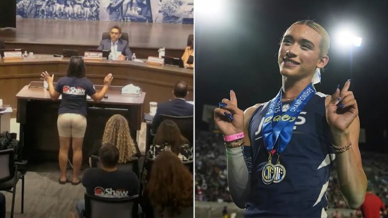 California school board meeting descends into emotional clash amid trans volleyball player controversy