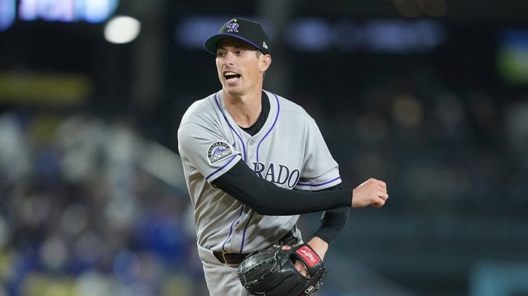 Rockies pitcher Jimmy Herget's postgame shirt sends playful message: 'My arm hurts'