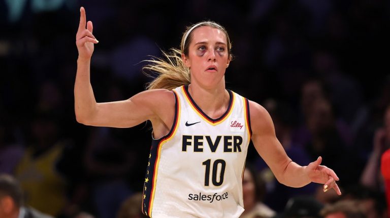 Caitlin Clark's teammate sports two black eyes after collision with WNBA opponent