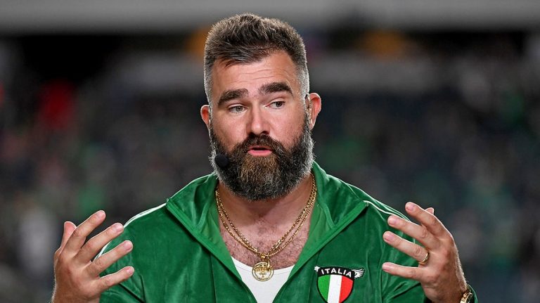 Former NFL star Jason Kelce reveals why he dyed his beard after social media stir