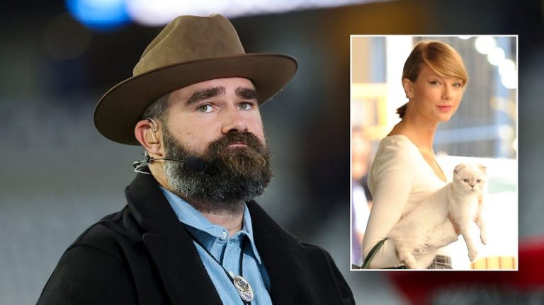 Taylor Swift says turning Jason Kelce’s daughters into cat fans after white lie was a ‘great challenge’