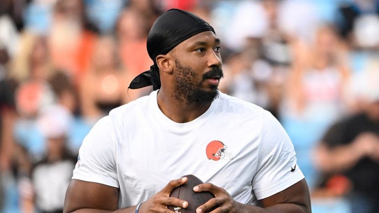Browns star Myles Garrett cited for speeding 100 mph in 60 mph zone near team facility: report
