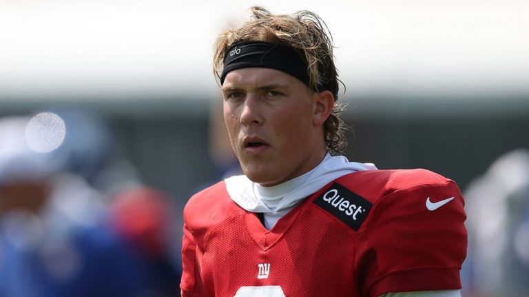 Giants' Jaxson Dart goes viral as New Jersey toll options leave rookie confused