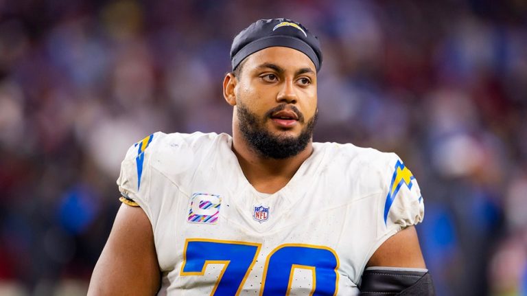 Chargers cornerstone lineman Rashawn Slater goes down at camp with injury, weeks after landing new contract