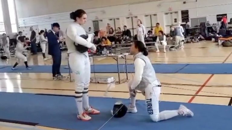 Trump admin comes to agreement with school of trans fencer seen in viral protest video