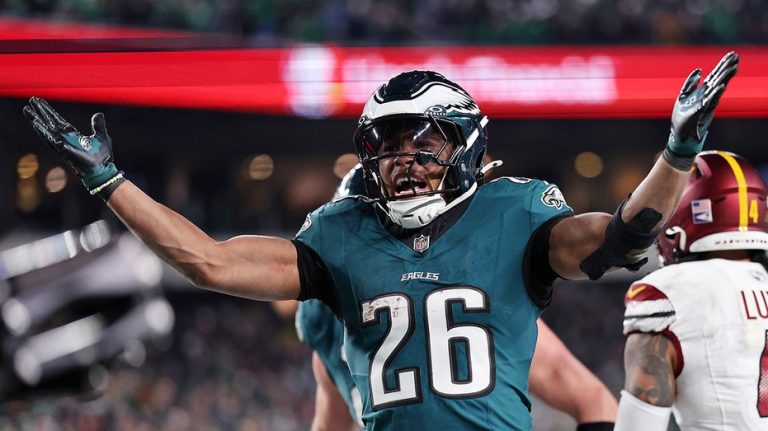 Madden NFL 26 release highlights Saquon Barkley's apparent Trump-style touchdown celebration dance