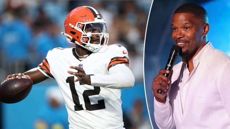 Jamie Foxx channels his iconic character to defend Shedeur Sanders against 'haters' after Browns debut