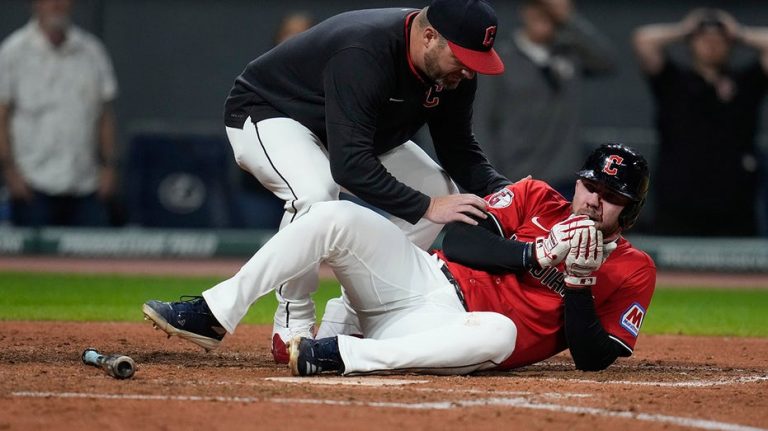 Guardians' David Fry out 6-8 weeks after getting hit in face by pitch