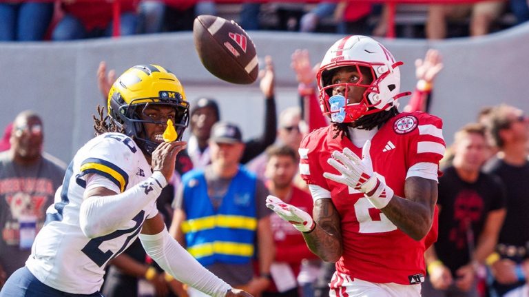 Nebraska pulls off highlight reel Hail Mary to close first half tilt with Big Ten rival Michigan