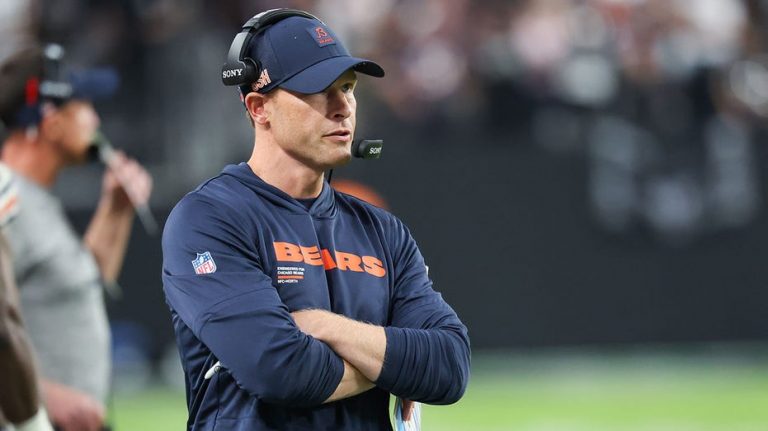 Bears coach Ben Johnson's awkward exchange with NFL reporter sparks social media frenzy