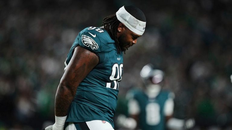 Eagles' Jalen Carter addresses spitting incident, makes vow to teammates