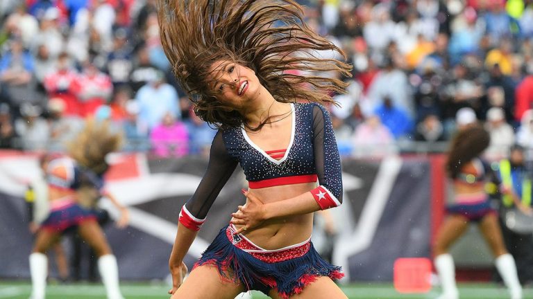 New England Patriots cheerleaders during the 2025 NFL season