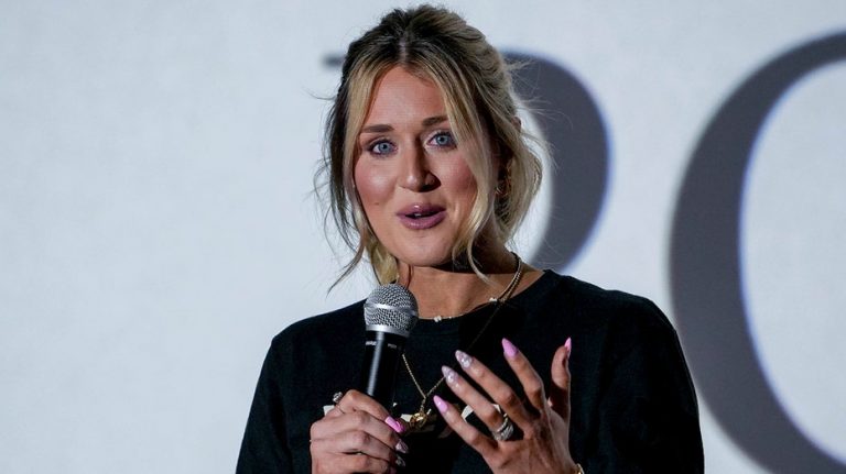 Riley Gaines praises Erika Kirk as she honors husband Charlie Kirk: 'I have no words'