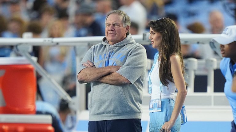 Bill Belichick, Jordon Hudson hot mic moment leaked amid UNC drama-filled season