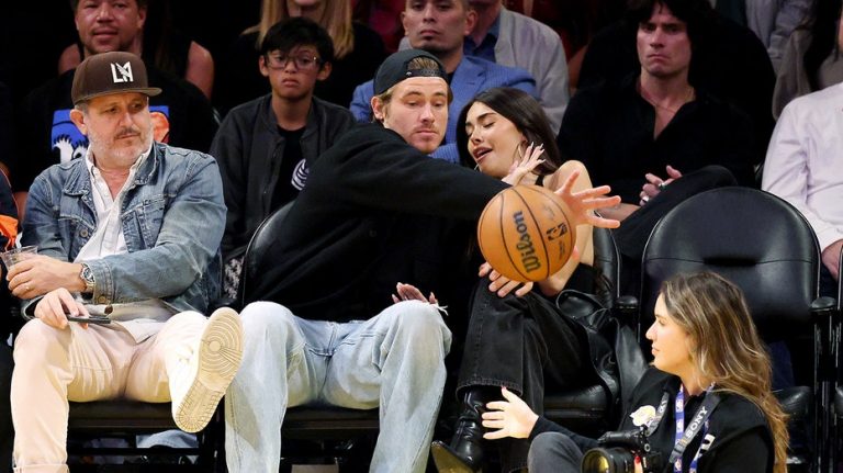 Justin Herbert goes viral for saving Madison Beer from flying basketball at Lakers game amid romance rumors