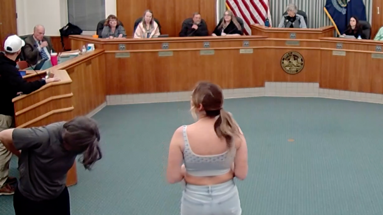Maine school board meeting sees women undress in protest of trans athletes in girls' sports, in growing trend
