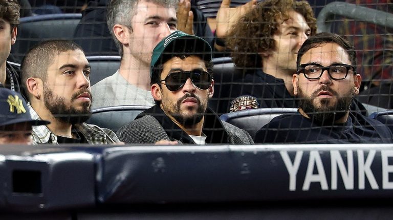 Bad Bunny appears to sit during 'God Bless America' at Yankee Stadium: report