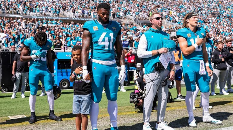 Jaguars star's 'cancer warrior' son becomes honorary captain for game vs Seahawks