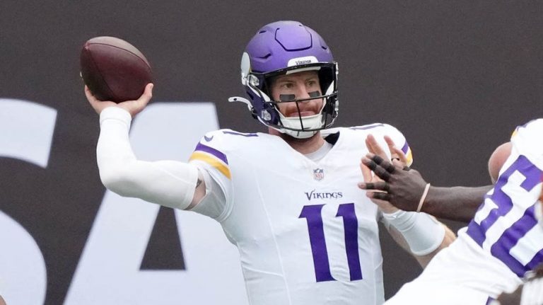 Carson Wentz finds Jordan Addison for go-ahead TD pass to lift Vikings over Browns