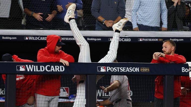 Yankees' Ryan McMahon flips over railing to preserve rookie Cam Schlittler's historic gem, knock out Red Sox