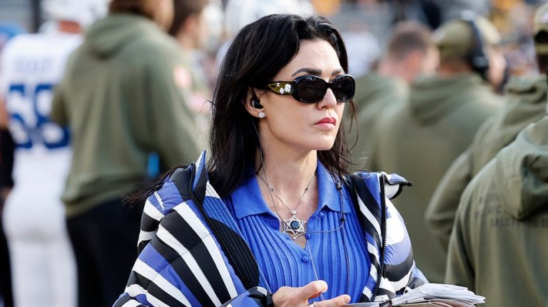 Colts' Daniel Jones impressed by owner Carlie Irsay-Gordon's gameday headset routine, hands-on approach