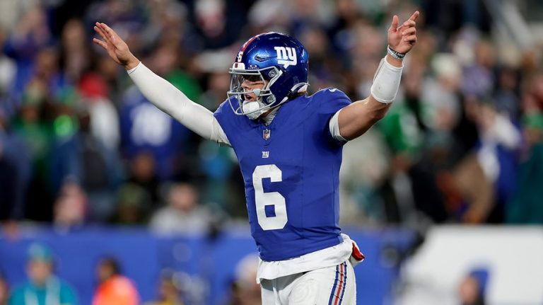 Giants' Jaxson Dart to start vs Patriots after missing 2 games with concussion