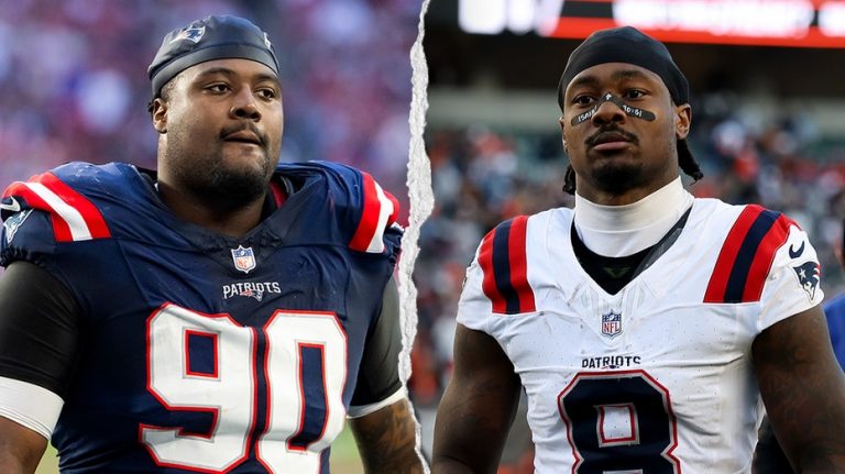 Patriots stars facing criminal allegations decline to answer questions from reporters about legal troubles